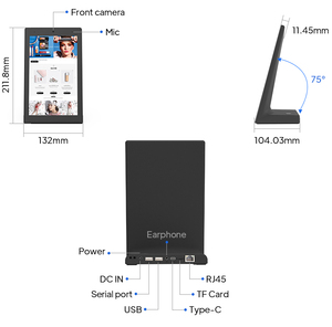 8Inch RK3128 L Hình Dạng Cảm Ứng Điện Dung Màn Hình Khách Hàng Phản Hồi Đánh Giá Nhà Hàng Đặt Hàng Desktop Android Tablet - Product Image 4