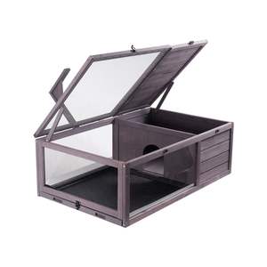 เต่าไม้38x24x13in 2ห้องที่อยู่อาศัยในร่มและกลางแจ้ง38x24x13in 2ห้องเฟอร์นิเจอร์กลางแจ้งสำหรับเต่าของคุณ - Product Image 1