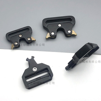 Fabricant de boucles en métal noir, vente en gros, alliage de zinc, tailles 20 mm, 25 mm, 32 mm, 38 mm, 50 mm, boucle de ceinture