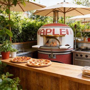 Four à pizza mobile au bois monté sur remorque, four à pizza au bois pour la restauration, les festivals et les événements en plein air - Product Image 1