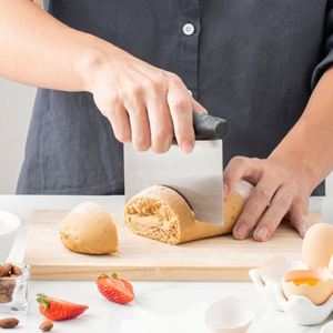 Couteau à pâte en acier inoxydable personnalisé avec poignée ergonomique, outil de pâtisserie en stock - Product Image 4