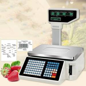 좋은 가격 고품질 신제품 계산대 저울 바코드 라벨 프린팅 저울 슈퍼마켓용 - Product Image 4