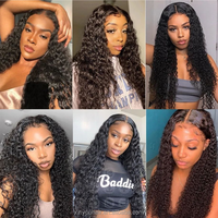 Peluca frontal transparente de cabello humano 13x6 con ondas sueltas profundas, pelucas frontales de encaje con ondas sueltas profundas, peluca con ondas sueltas profundas estilo Ombre