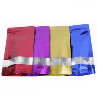 Sachet Doypack YAPAI avec fermeture éclair facile, fenêtre dorée, anti-humidité, doublure en aluminium, imprimé en héliogravure, refermable