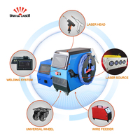 Soudeuse laser intelligente refroidie par air 4-en-1 1450W portable avec lunettes de sécurité et étui