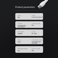 Kabel Tipe C ke Tipe C 1m untuk Iphone 15 60w 100w Pengisian Cepat Kabel Data untuk Iphone 15 Pro Max
