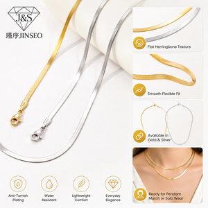 Cadena Italiana de Plata de Ley S925 de 2.3-3.6mm, Collar Ajustable con Cierre de Cable, Joyería Minimalista Unisex para Venta al por Menor en Boutiques - Product Image 2