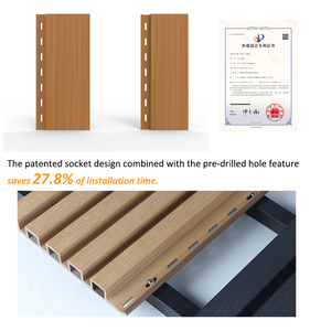 Revestimiento de Pared WPC Coextruido con ASA, Resistente al Fuego, Clasificación B1, Mexytech, con Orificios Preperforados para Paredes de Seguridad en Edificios Comerciales - Product Image 4