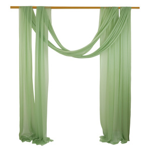 Rideaux de fond de scène pour mariage, rideaux d'arche de scène, rideaux en mousseline pour décoration de mariage, fête de Noël - Product Image 4