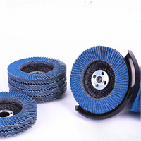 Disque à lamelles en oxyde d'aluminium zircone haute dureté 4.5 T27/T29 40 # -320 #   Maille abrasive personnalisable OEM de 8 mm d'épaisseur, 115 mm