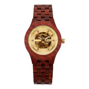 Reloj de Cuarzo de Madera Personalizado al por Mayor, Resistente al Agua 3ATM, Reloj Mecánico con Movimiento Visible para Hombre - Product Image 1