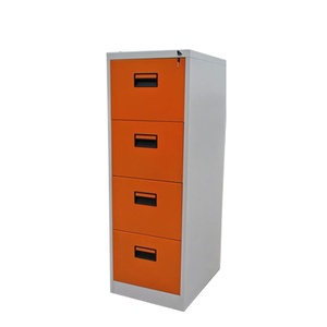 Armoire de classement horizontale moderne à quatre tiroirs en métal inoxydable avec serrures pour la maison, l'école ou l'hôtel - Product Image 1