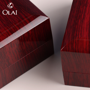 Bán buôn đồ trang sức lật gỗ nhựa hiển thị đám cưới Hộp nhẫn với ánh sáng <span class=keywords><strong>LED</strong></span> - Product Image 5