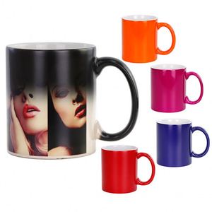 Factory Wholesale Ceramic Mug Sublimation 11oz Mug Color Changing Magic Mugs Custom Sublimation Cup with Custom Logo - Product Image 1