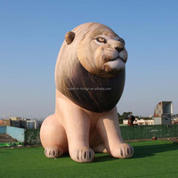 Ballon publicitaire gonflable géant en forme d'animal, décoration de lion gonflable pour les célébrations de carnaval