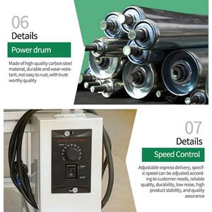 Yüksek kaliteli yatay bant endüstriyel sistem Powered kısa küçük lastik bant üreticisi fabrika konveyör - Product Image 6