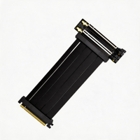 Câble Riser Splitter PCIe 5.0 X16 Plaqué Or Épaissi avec Connecteur Double X8 X8, Câble d'Extension GPU Gen5 avec Blindage EMI pour PC