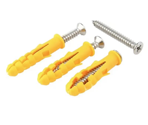 Plastic Anchor Sleeve Bolt Nylon Hammer Wall Plug Anchor 6mm 8mm 10mm With Metal Nail Fix Screws 1/4 - Product Image 5