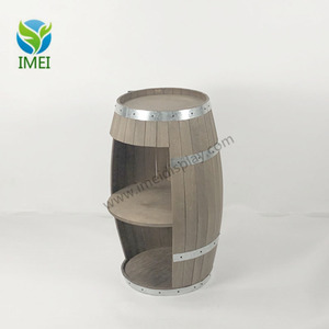 Tùy Chỉnh Thiết Kế Chất Lượng Cao Hiển Thị Kệ Rượu Chai Thùng Hiển Thị Xô Tủ Gỗ Thông Rượu Thùng Hiển Thị - Product Image 2