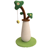 Conception originale : Griffoir pour chat, structure d'escalade pour chat en herbe verte, jouet durable pour chat sur pied