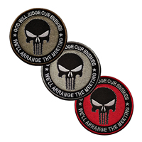 God Will Judge Our Evemes Punisher Hook and Loop Embroidery Tactical Punisher Patches