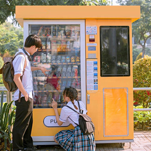 เครื่องจำหน่ายสินค้าอัตโนมัติแบบกำหนดเองสำหรับสินค้าขายปลีกในยุโรป อเมริกา อาหารและเครื่องดื่มยอดนิยม ขนมขบเคี้ยวจากจีน ขายเครื่องจำหน่ายสินค้าอัตโนมัติ - Product Image 3
