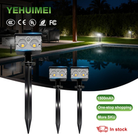 Lumière murale de sécurité super lumineuse 1 watt, réglable, étanche IP65, lumière solaire à détecteur de mouvement LED, éclairage extérieur