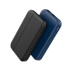 휴대용 5000mAh 슬림 컴팩트 휴대 전화 충전기 듀얼 출력 배터리 팩 ipad에 대 한 USB C 전원 은행