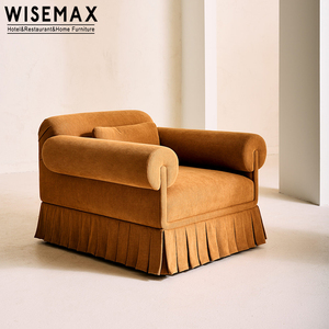 WISEMAX MUEBLES Diseño moderno hotel <span class=keywords><strong>sala</strong></span> de espera sillas <span class=keywords><strong>sala</strong></span> de estar ocio sofá silla tela sofá de un solo asiento para el Hogar Villa - Product Image 3