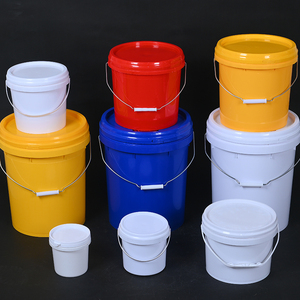 Cubo <span class=keywords><strong>de</strong></span> Plástico PP Reciclable y Duradero con Tapa, Grado Alimenticio, para Almacenar Pintura, Fertilizantes, Productos Químicos, Salsas y Granos - Product Image 1