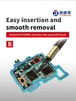 Outils professionnels de décollement de colle JTX DP-4 à lame métallique, résistance aux hautes températures, pour réparation de téléphones iPhone Android CPU EMMC Chip Warp
