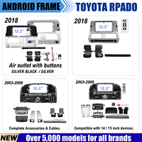 Werkslieferung Auto-DVD-Player-Rahmen für TOYOTA PRADO Auto-Audio-Armaturenbrett-Rahmen-Set Auto-Video-Autorahmen Android-Autoradio-Rahmen