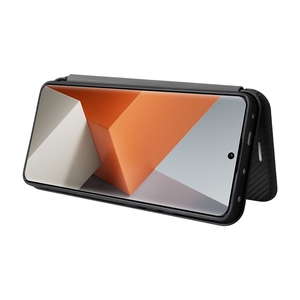 Funda de Cuero Tipo Flip con Textura de <span class=keywords><strong>Fibra</strong></span> de Carbono para Xiaomi Redmi Note 13 Pro+ 5G a un Precio Más <span class=keywords><strong>Barato</strong></span> - Product Image 5