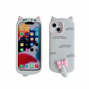 Cover per Cellulare 3D in Silicone Morbido con Gattino Carino per iPhone Serie 11/12/13/14 - Product Image 2
