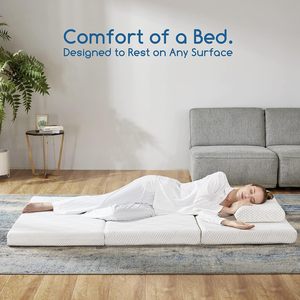 Matelas d'appoint orthopédique pliant en trois, en mousse à mémoire de forme à fibres de bambou haute densité, écologique, massant, <span class=keywords><strong>pour</strong></span> chambre à coucher, direct usine - Product Image 2