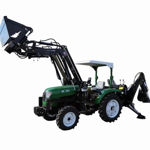 Chinese Compact <strong>Lawn</strong> <strong>Mower</strong> Tractor Implements 4WD <strong>with</strong> <strong>Front</strong> <strong>Loader</strong> Backhoe Attachment for Agriculture CE for Sale - Product Image 3