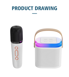 Bestseller di alta qualità Mini altoparlante con microfono Wireless BT V5.3 piccolo e portatile Karaoke per uso esterno e interno - Product Image 4