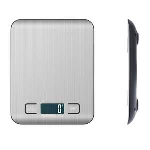เครื่องชั่งครัวดิจิตอลสแตนเลสขายดี 5กก. 10กก. หน้าจอ LCD บางเฉียบ ใช้แบตเตอรี่ ชั่งละเอียด 1 กรัม สำหรับการชั่งน้ำหนักที่แม่นยำ - Product Image 6