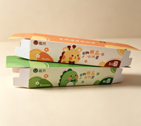 Boîtes en carton pliables écologiques biodégradables personnalisées pour l'emballage des produits d'épicerie et des supermarchés avec des sacs alimentaires à ouverture facile