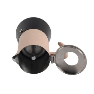 Customizable Eco-Friendly Stovetop Espresso Moka Pot Coffee <b>Maker</b> Handled Product Genre - Product Image 3
