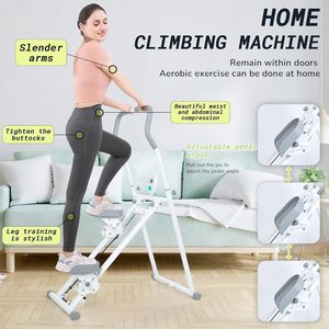 Appareil de fitness multifonctionnel réglable en acier pour la maison : simulateur d'escalade vertical et stepper - Product Image 4