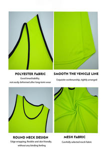 Gilet da allenamento personalizzato per la squadra di calcio Scrimmage sport Pinnies maglie per adulti giovani basket da calcio bavaglini da calcio - Product Image 4