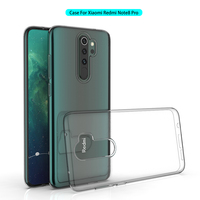Coque en TPU pour Xiaomi Redmi Note 8 Pro, étui de téléphone Transparent Ultra mince et souple avec coque transparente
