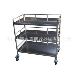 Carrito de tratamiento de acero inoxidable acrílico, carrito médico, equipo médico, clínica, cirugía, salón de belleza, estante de almacenamiento dental. - Product Image 4