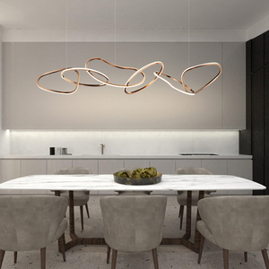 Luminaires suspendus modernes à LED pour salle à manger, cuisine, <span class=keywords><strong>Lustre</strong></span> de décoration, lampe de <span class=keywords><strong>Lustre</strong></span>, barre intérieure, luminaires suspendus - Product Image 6