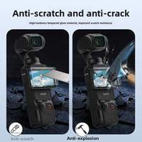 Protection d'écran en verre trempé 9H anti-rayures facile à installer, film protecteur d'écran 2.5D pour DJI Osmo Pocket 3/4/4 Pro avec design ultra-fin