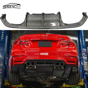 Difusor Trasero de Fibra de Carbono Estilo Varis para <span class=keywords><strong>BMW</strong></span> F80 F82 F83 M3 M4, Lip del Parachoques Trasero - Product Image 2