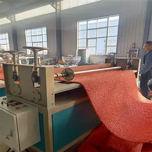 PVC Spinning Carpet Mat Production Line/coil Carpet Making Machine