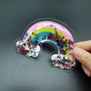 Personalizado 3D Bonito Engraçado Adesivos Lantejoula Cheia Macia TPU Duro PVC Etiqueta Etiqueta <span class=keywords><strong>Patch</strong></span> Inflável para Vestuário - Product Image 3