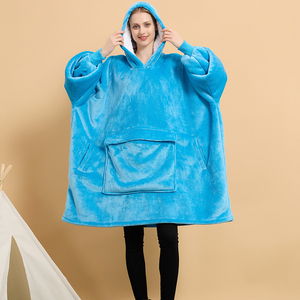 Sweat-shirt à capuche pour adulte, couverture d'hiver, polaire Sherpa, Ultra peluche, confortable, surdimensionné - Product Image 2